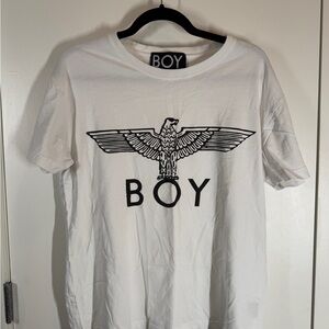 BOY London White Graphic T-Shirt